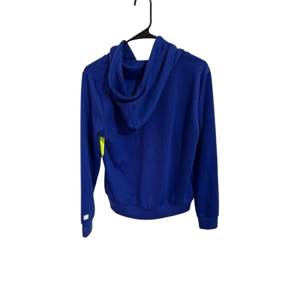 SOUTHPOLE Women's Size M Blue/Neon Yellow Hooded Sweatshirt Pullover Hoodie - Picture 4 of 4